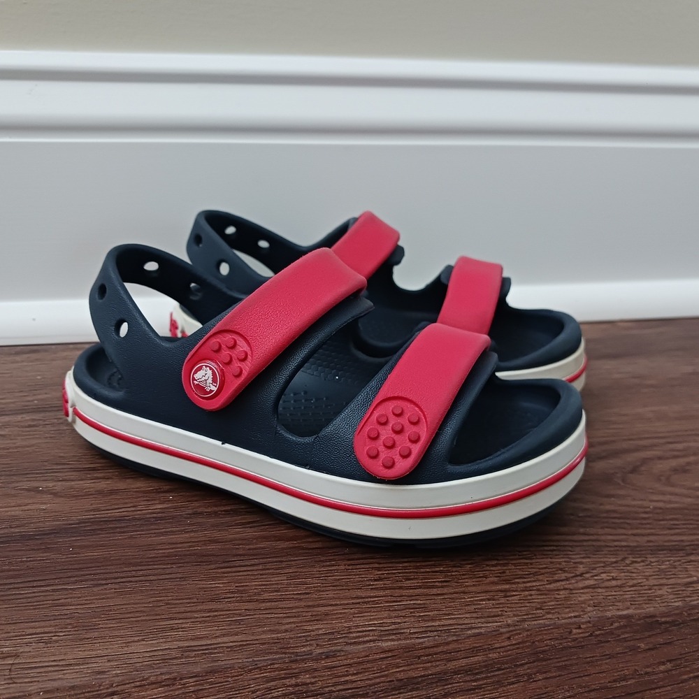 Crocs Kids Bayaband Sandal Navy Red Blue Size C10 Toddler 205400-4CC